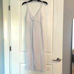 BB Dakota white linen dress